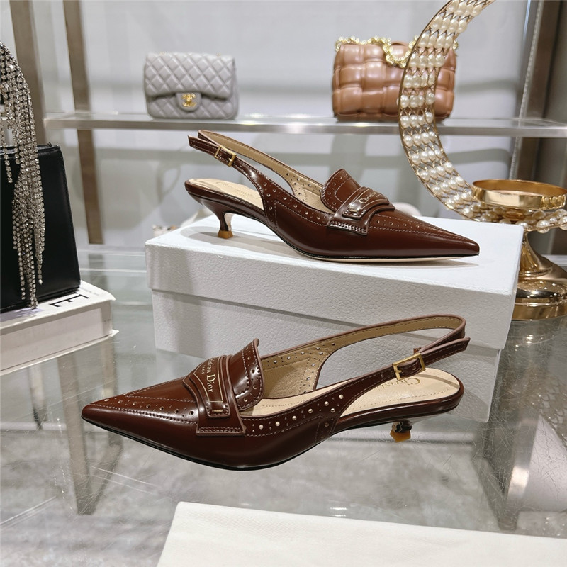 D10r boy slingback pumps brown