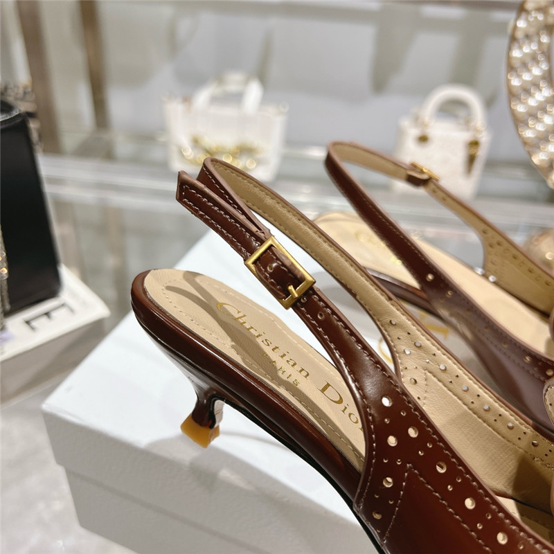 D10r boy slingback pumps brown