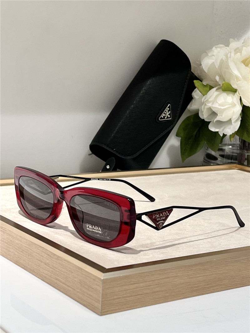Pra*a triangle logo sunglasses