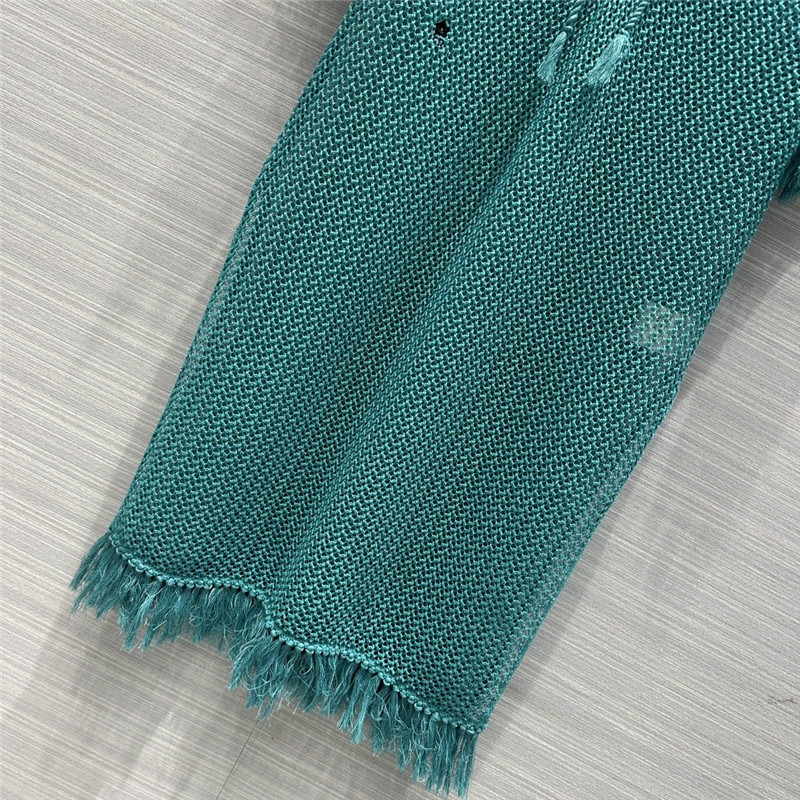 D10r hollow crochet knitted cardigan dress replica clothes