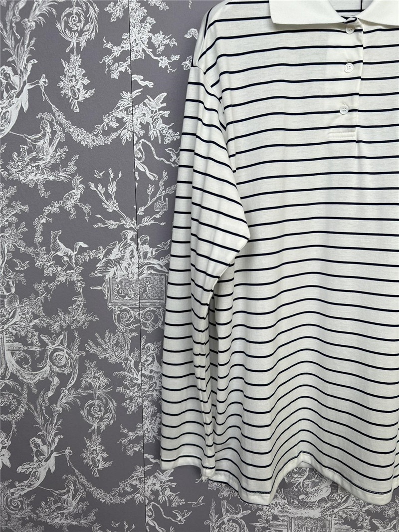 M1um1u new striped polo long-sleeved replicas clothes