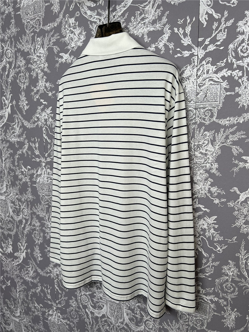 M1um1u new striped polo long-sleeved replicas clothes