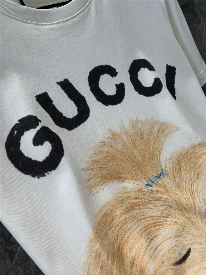 Gvc*1 cartoon dog fun print short sleeve t-shirt replica clothing