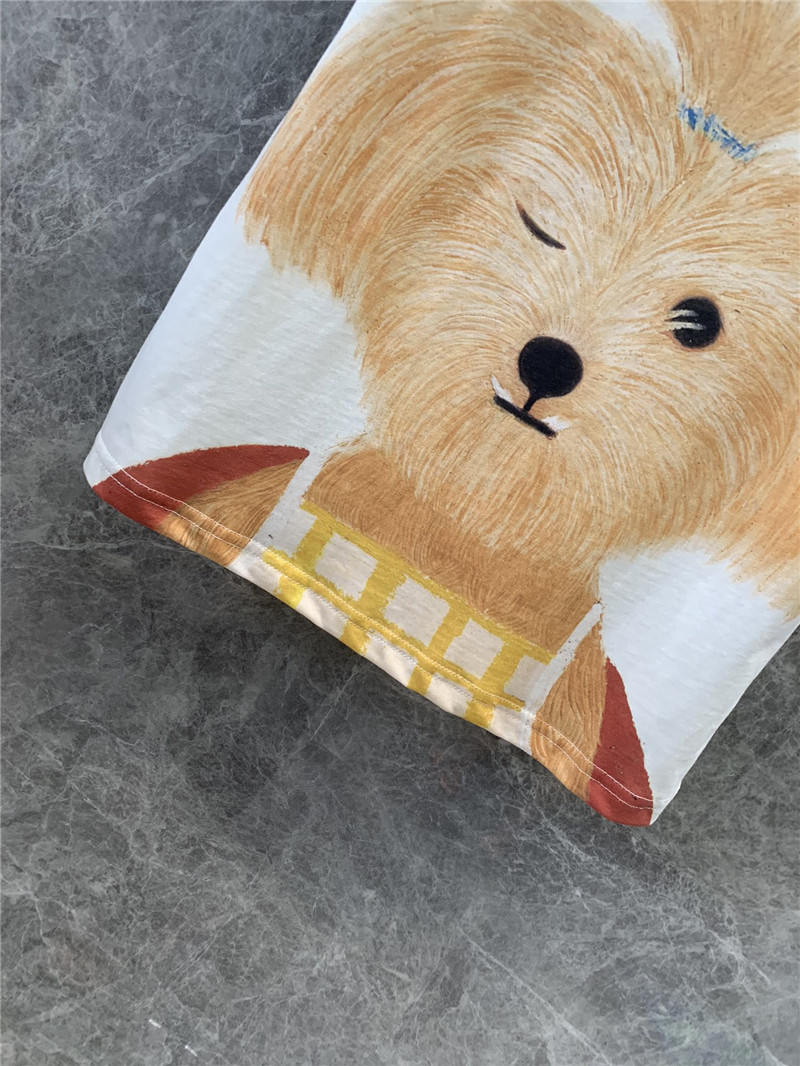 Gvc*1 cartoon dog fun print short sleeve t-shirt replica clothing