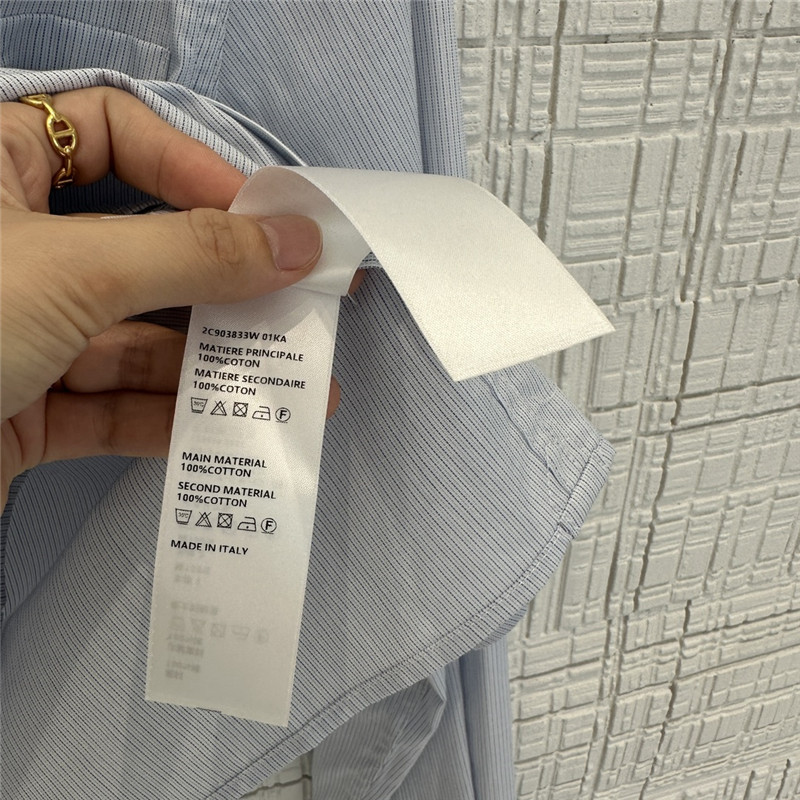 Ce1i*e yarn-dyed sky blue striped shirt replicas clothes