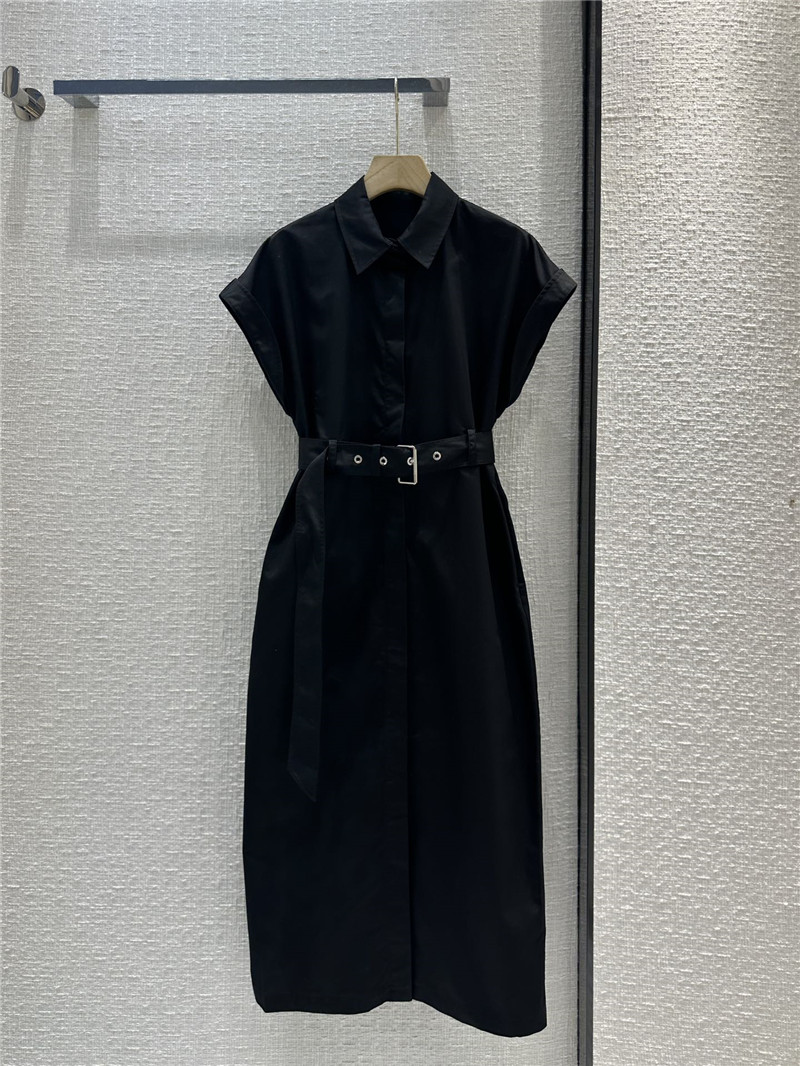 D10r small collar waist long dress replica clothes
