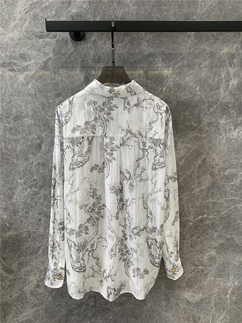 D10r jouy ink print long sleeve shirt replica designer clothes
