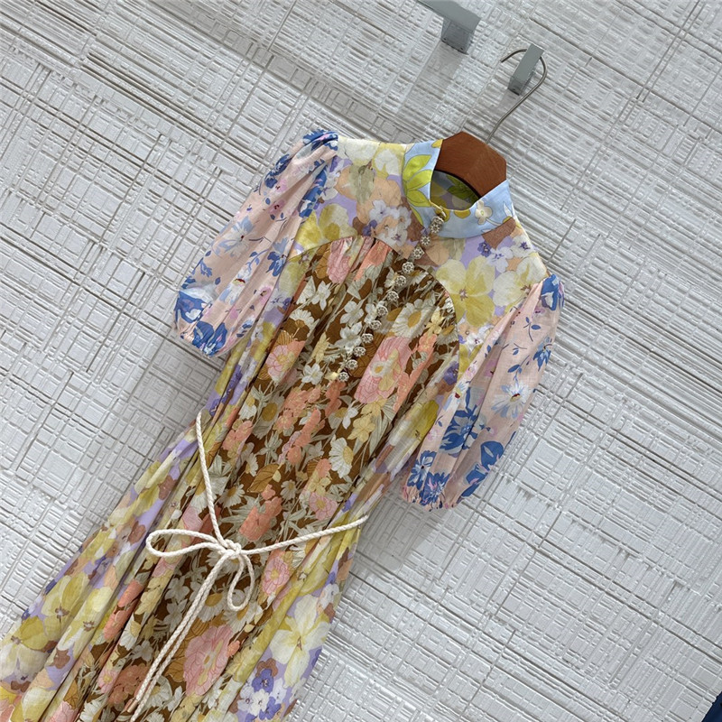zimm palace style puff sleeve dress replica d&g clothing