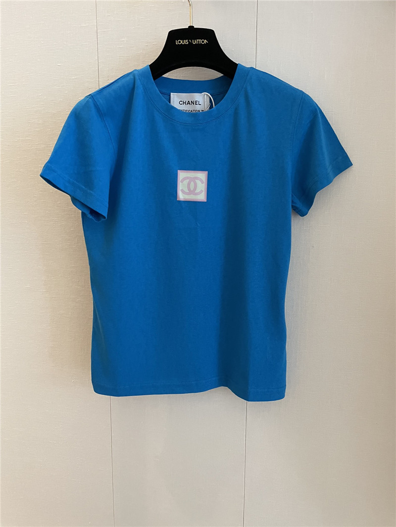 Ch**el new round neck short sleeve replica clothing