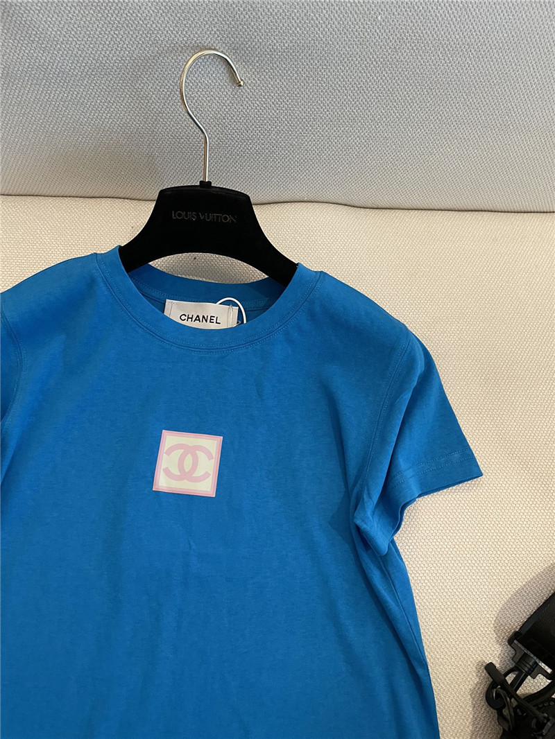 Ch**el new round neck short sleeve replica clothing