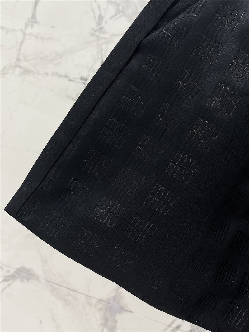 M1um1u letter jacquard suit shorts replica clothes