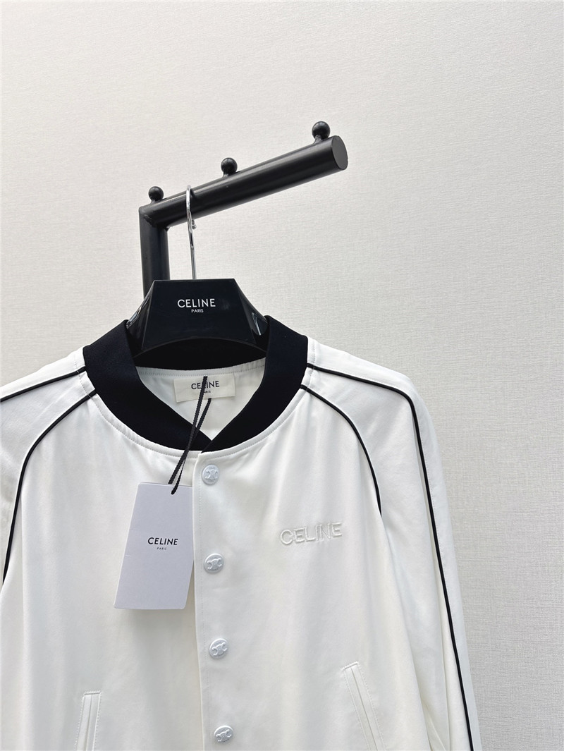 Ce1i*e letter embroidered baseball jacket replica clothing