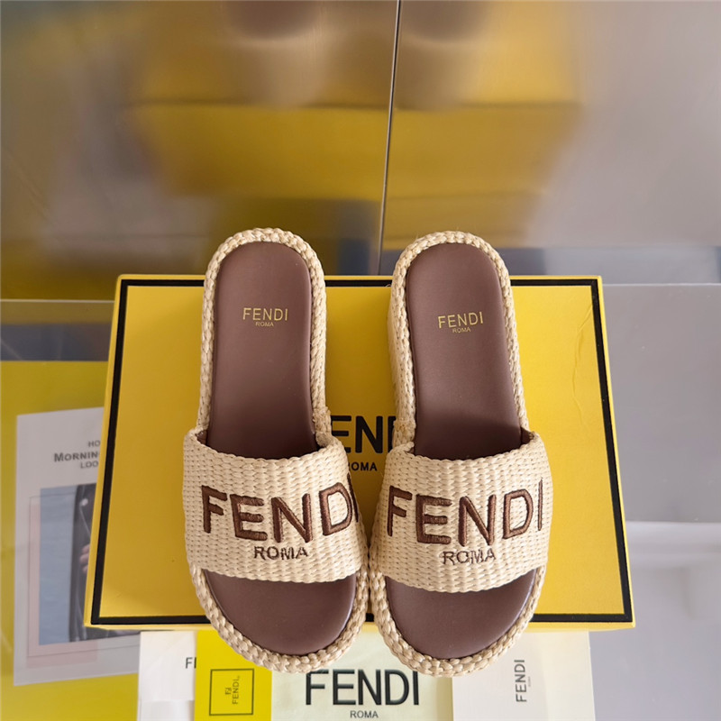 F**di sunshine platform sandals