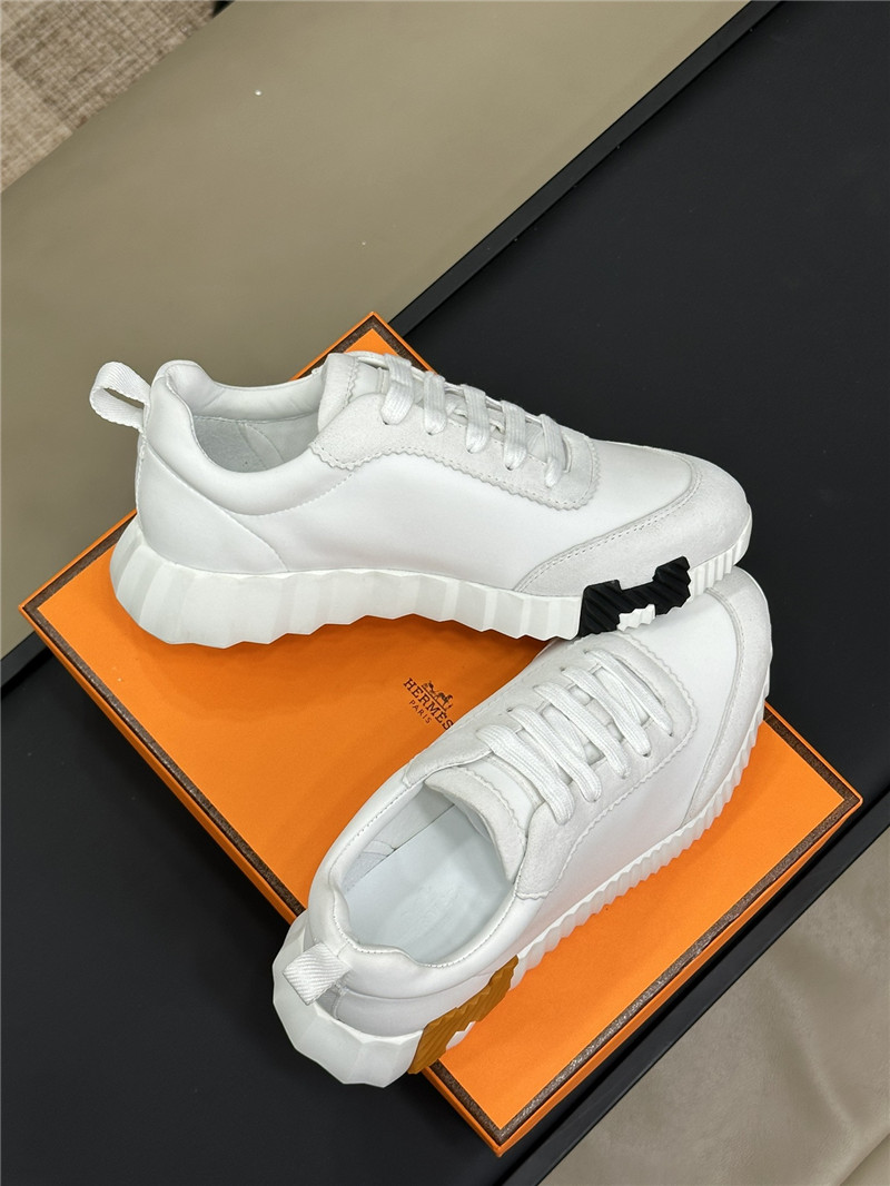 H**me5 white & brown bouncing sneaker women