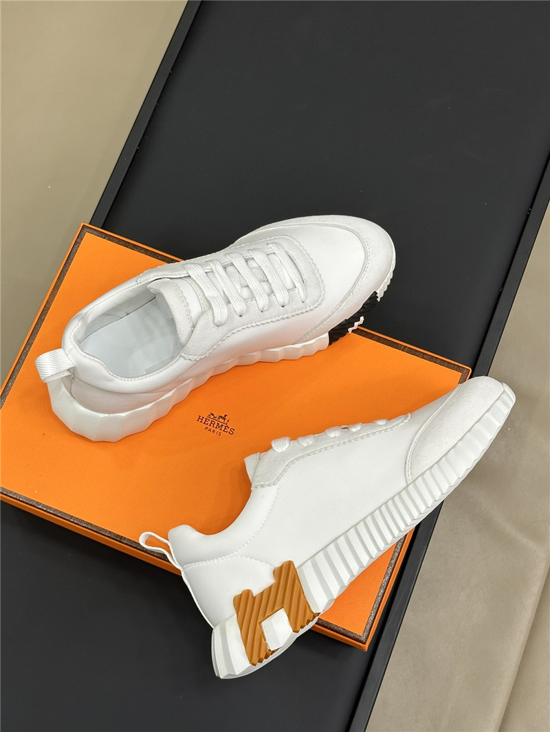 H**me5 white & brown bouncing sneaker women