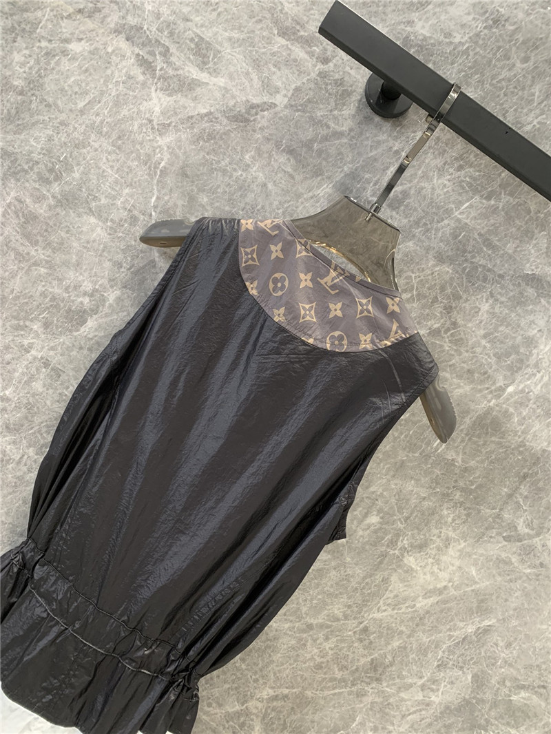 l0vis Vvtt0n lv pocket colorblock sleeveless dress replica clothes