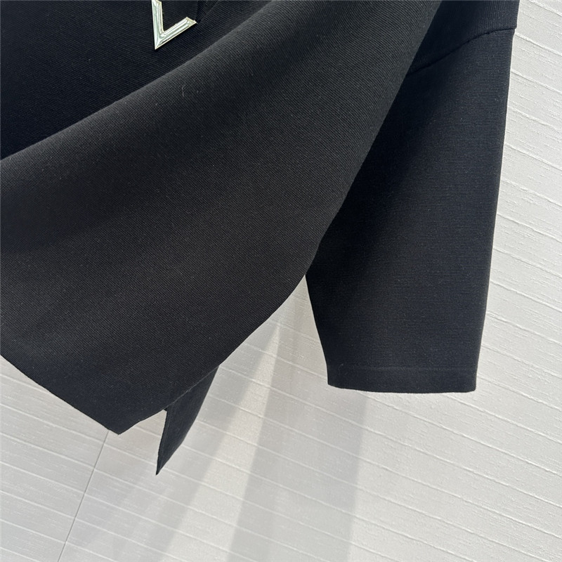 Va1e*ntin0 v-logo virgin wool top black