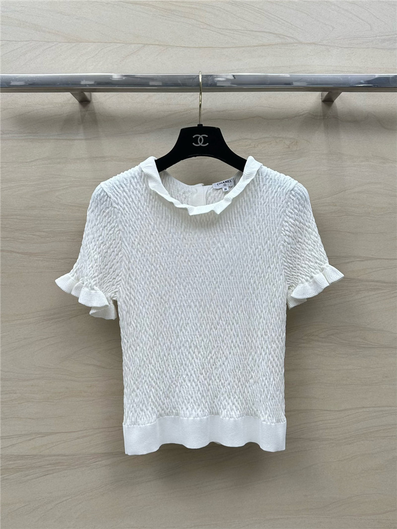Ch**el woven lace collar small top