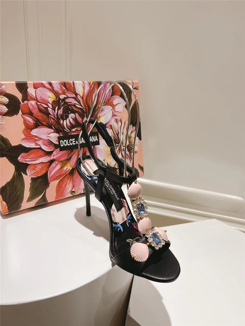 Dolce & Gabbana Capri Embellished Leather Sandals