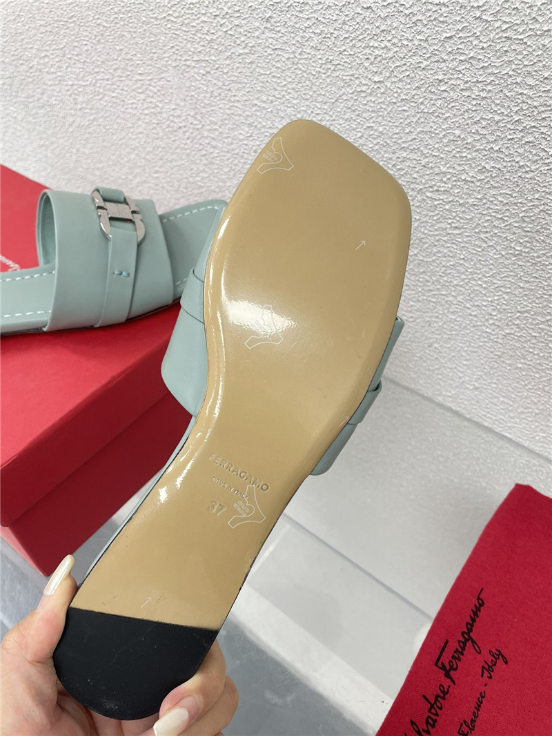 Salvatore Ferragamo flat slides replica shoes
