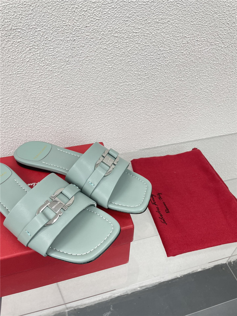 Salvatore Ferragamo flat slides replica shoes
