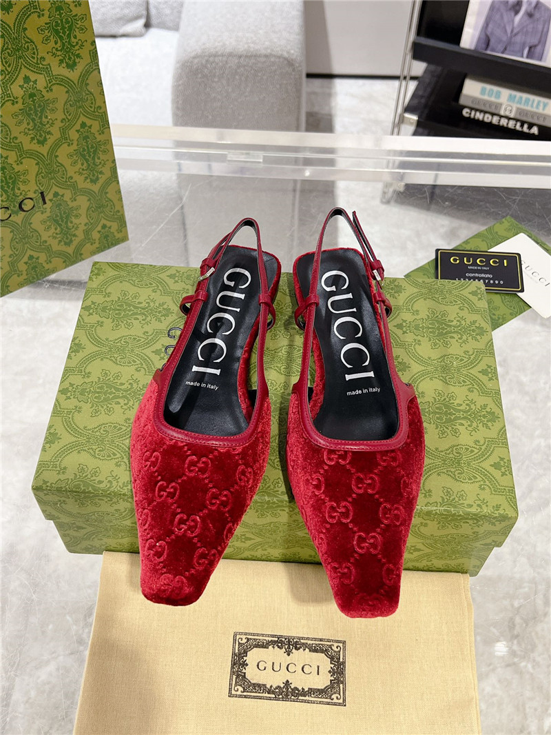 Gvc*1 velvet strappy sandals replica shoes
