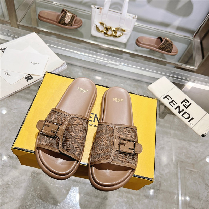f**di double strap flat slippers Marg*e1a replica shoes