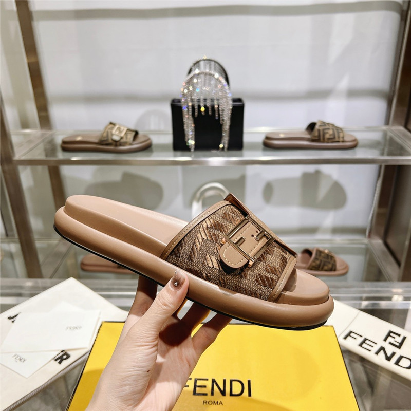 f**di double strap flat slippers Marg*e1a replica shoes