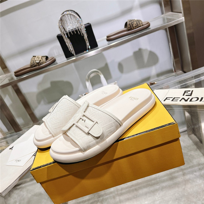 f**di double strap flat slippers Marg*e1a replica shoes