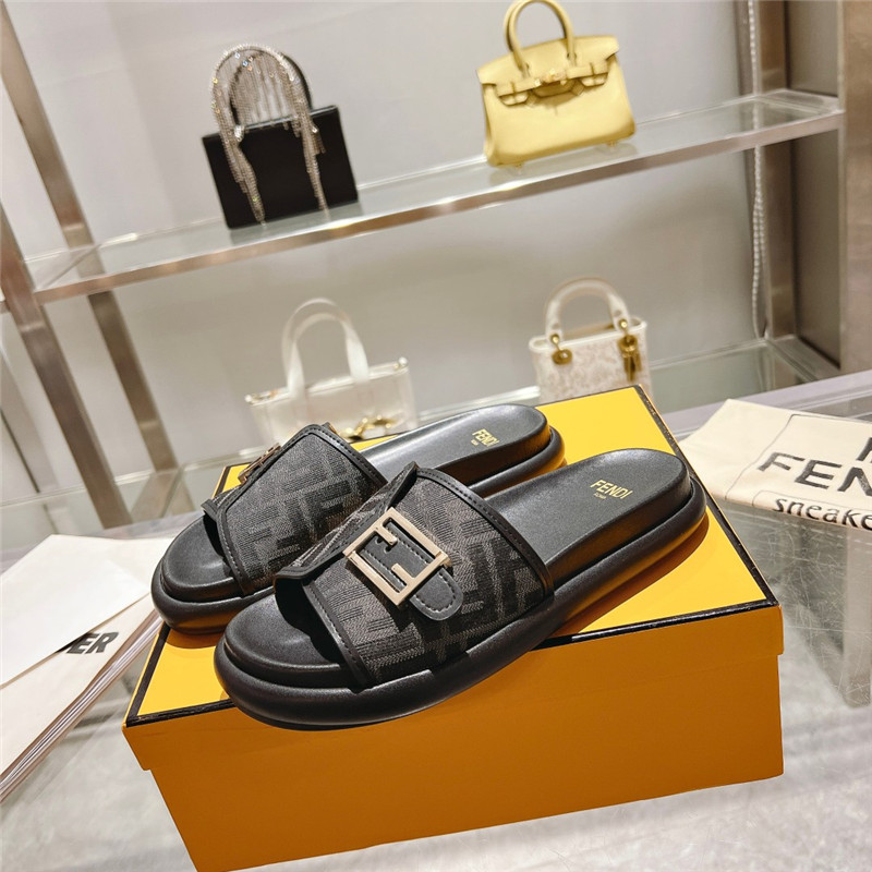 f**di double strap flat slippers Marg*e1a replica shoes