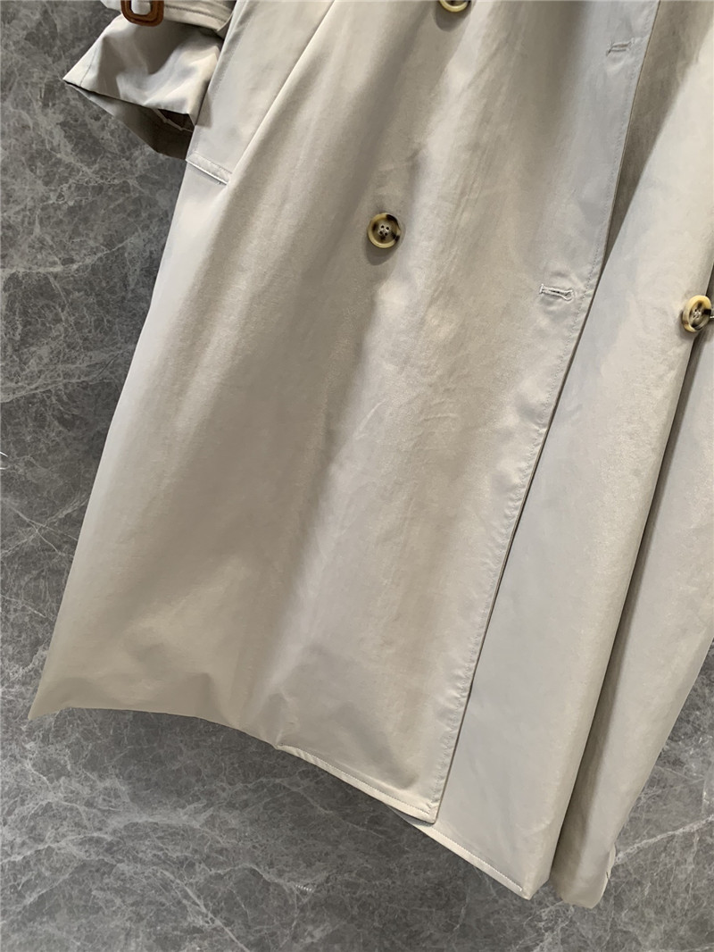 M1um1u double-breasted long trench coat replica d&g clothing