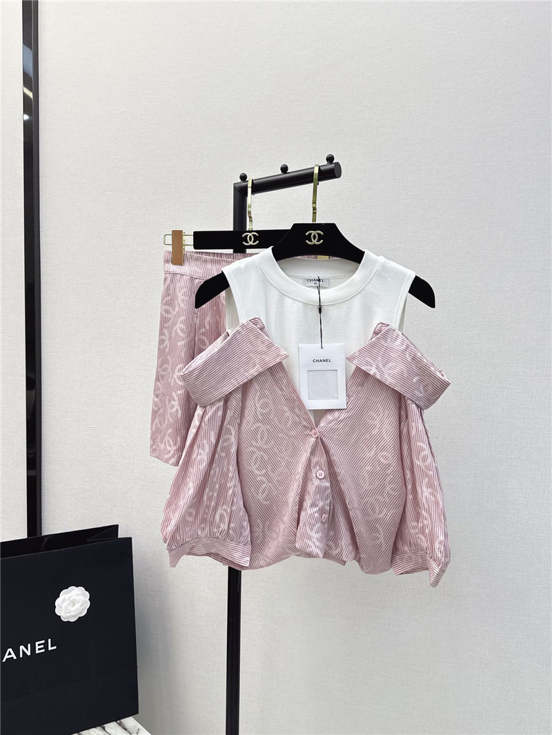 Ch**el new logo print suit replica clothing sites