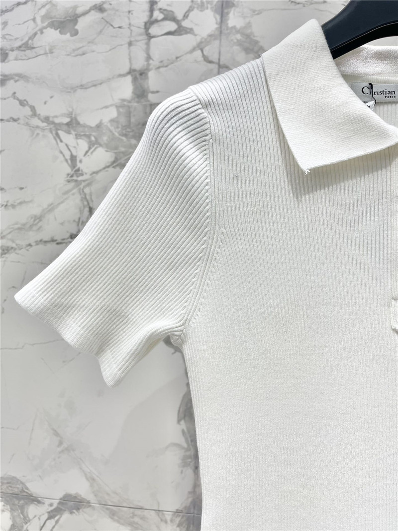 D10r lapel knitted short sleeve replica d&g clothing
