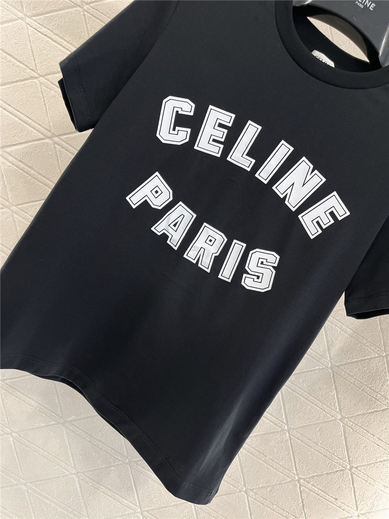 Ce1i*e round neck letter print t-shirt replica d&g clothing