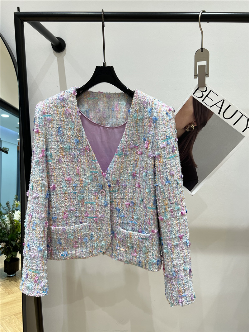 Ch**el new white coat replica designer clothes