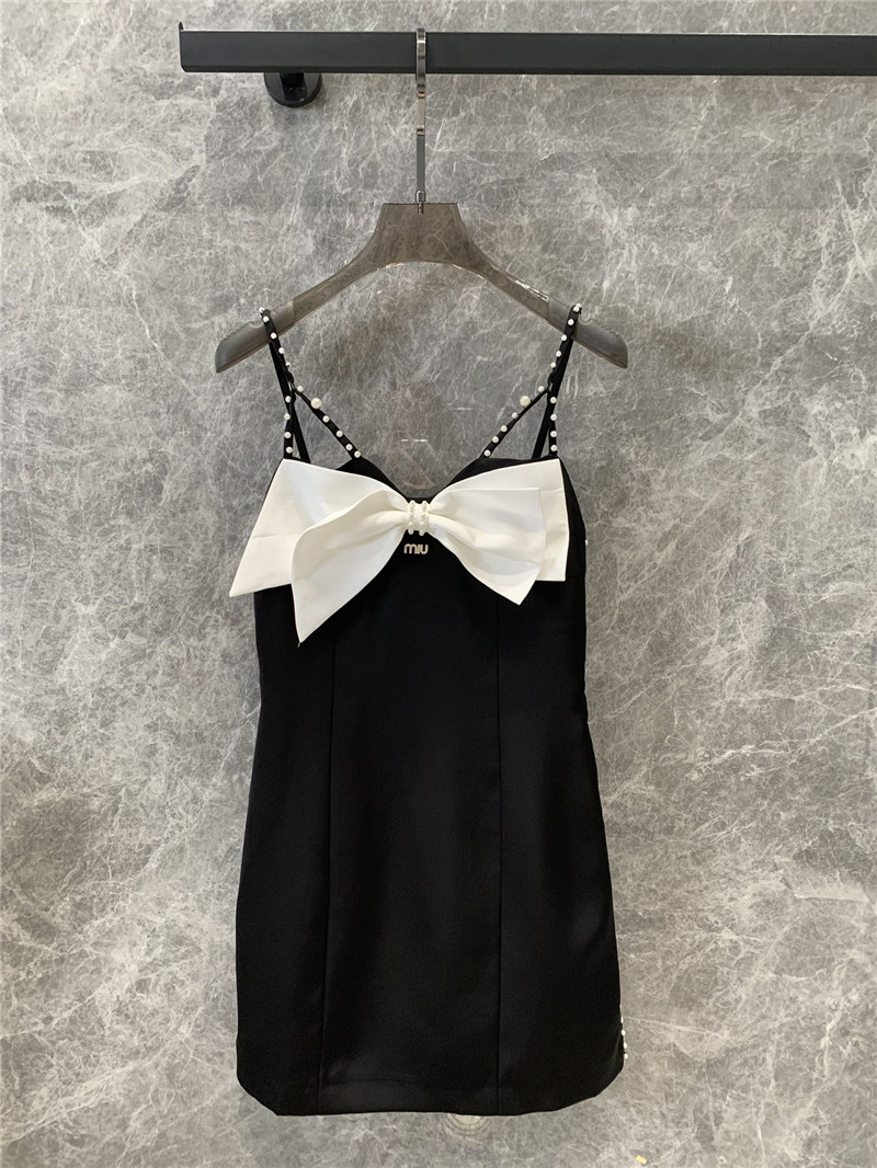 M1um1u new bow suspender dress replica clothing