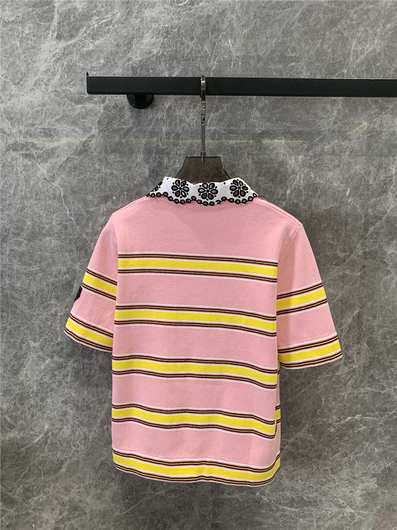 l0vis Vvtt0n lv zipper chest striped sweater replica clothes