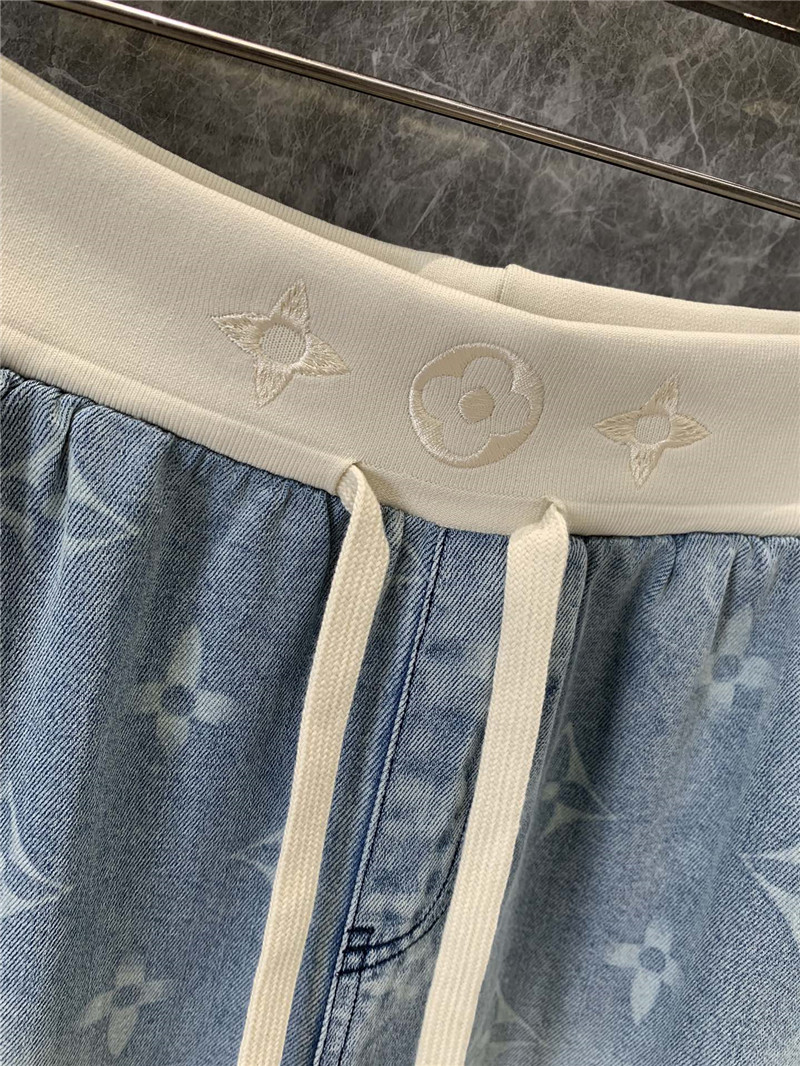 l0vis Vvtt0n lv monogram tencel jeans replica clothing sites