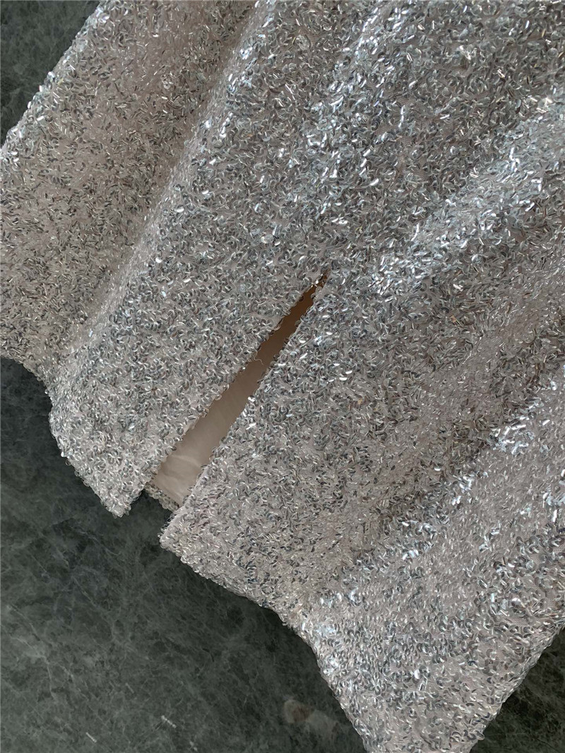 Ce1i*e high-density sequined skirt with back slit replica clothing