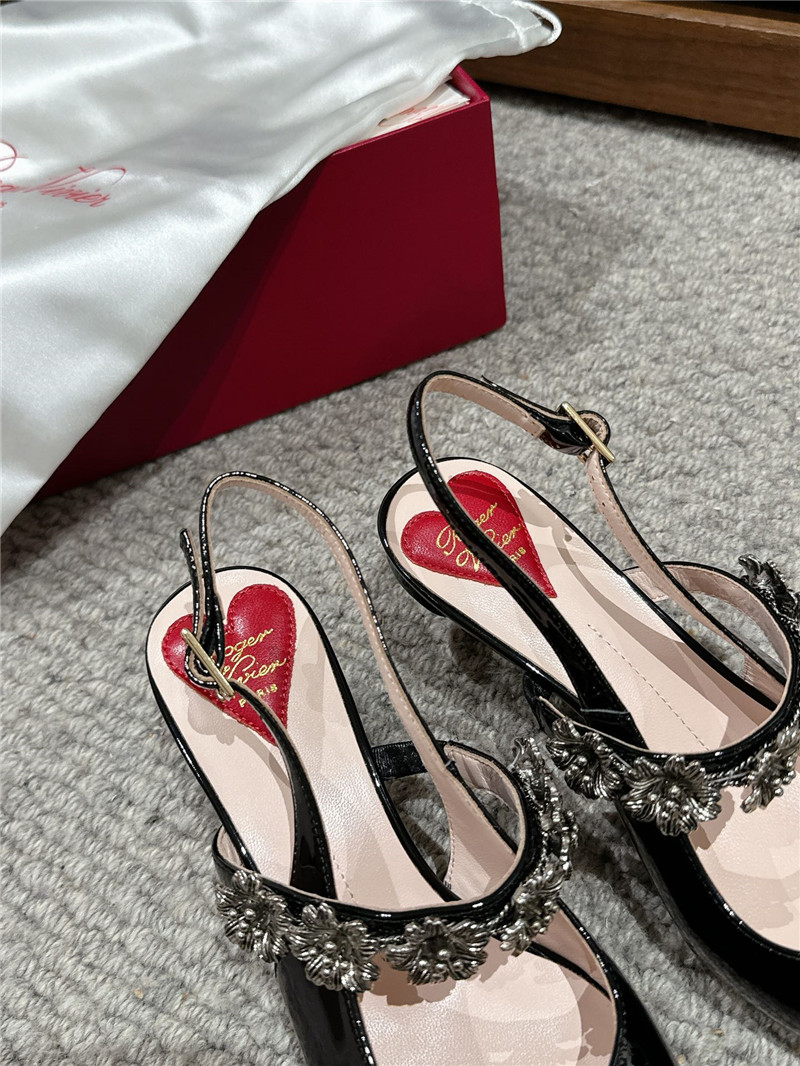 roger u1u1er efflorescence mary jane slingbacks in black