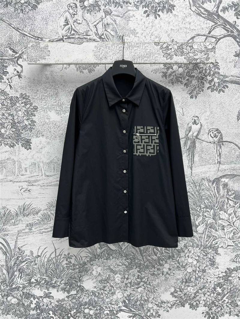F**di double f print shirt replica designer clothes