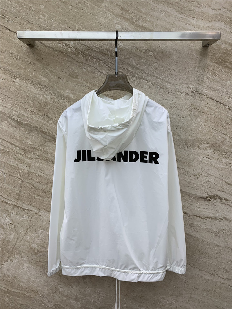 jil sander letter print sun protection clothing replica clothes