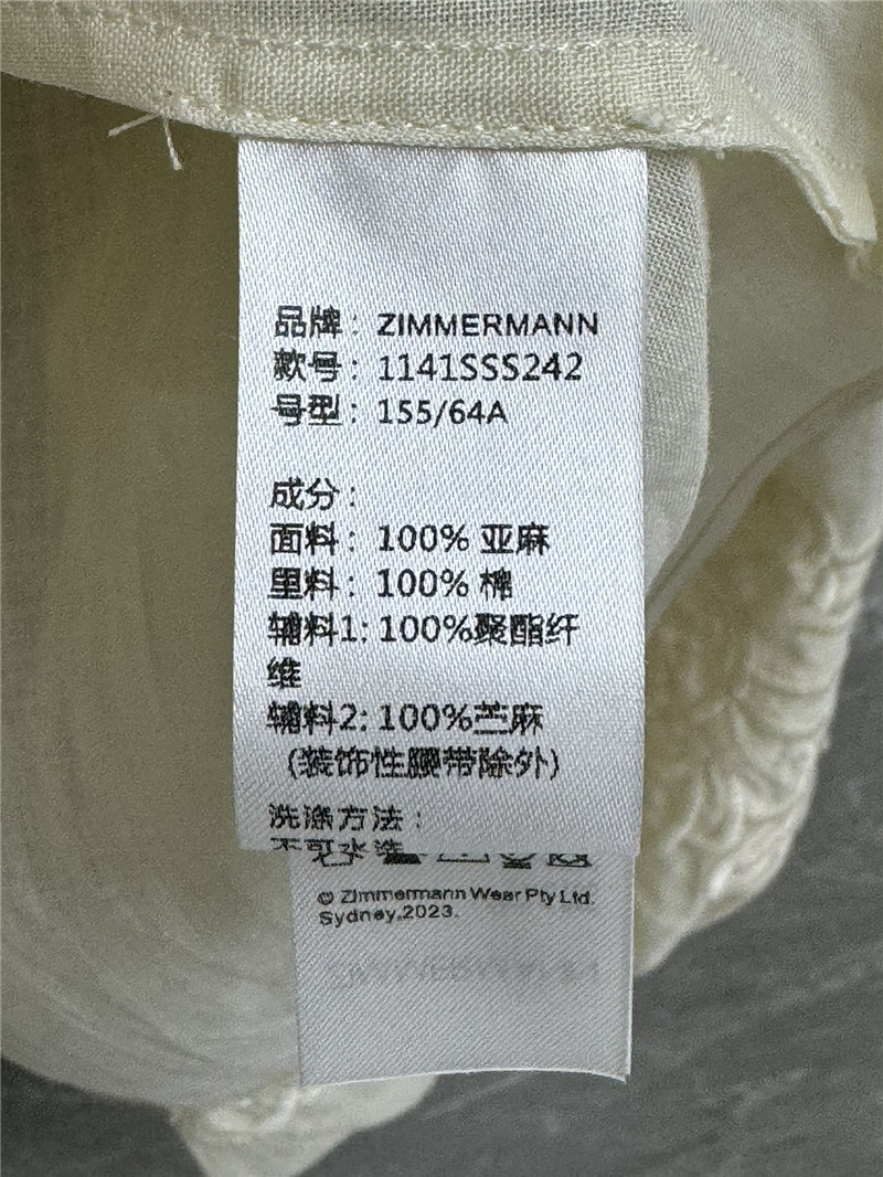 zimm linen embroidered shirt replica clothing
