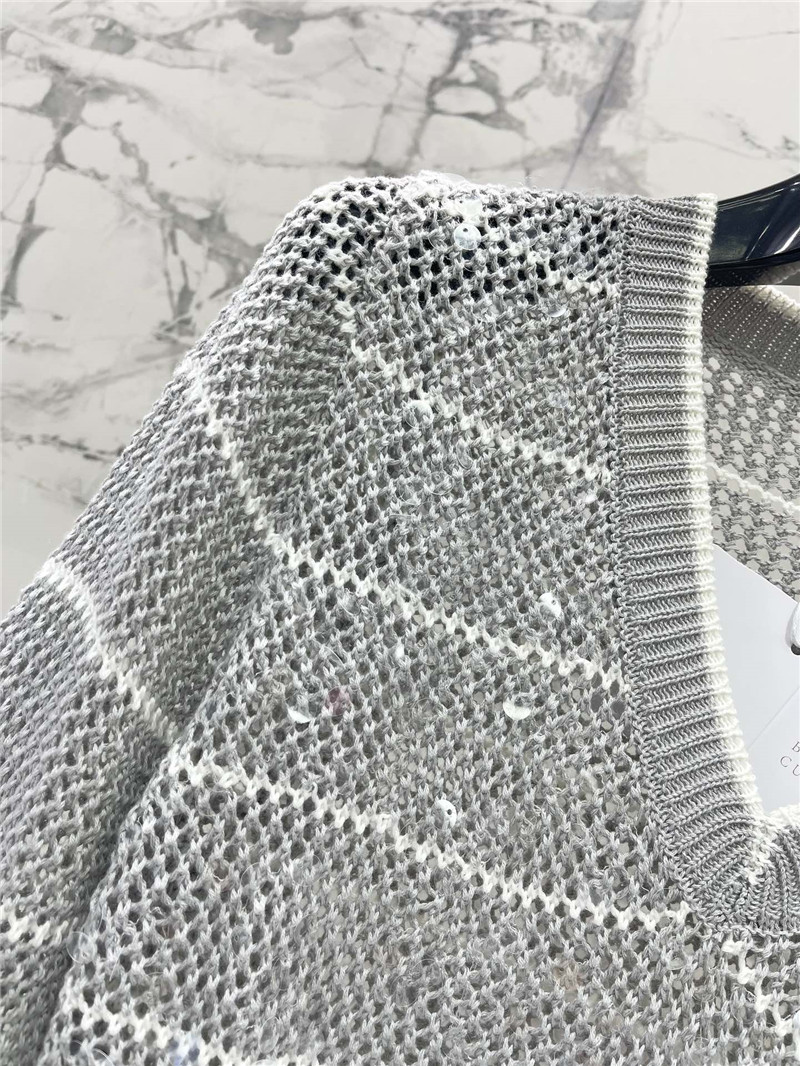BC striped hollow knit sweater long sleeve replicas clothes