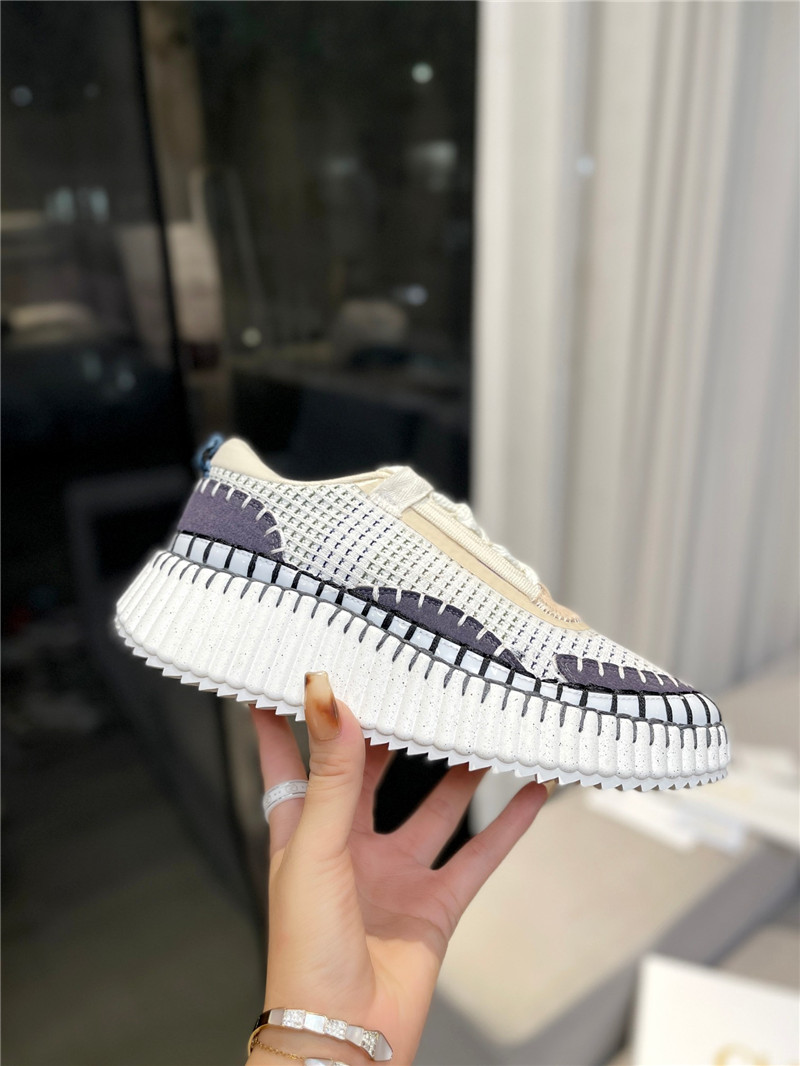 Chloé Lace-Up Rainbow Sneakers Sale