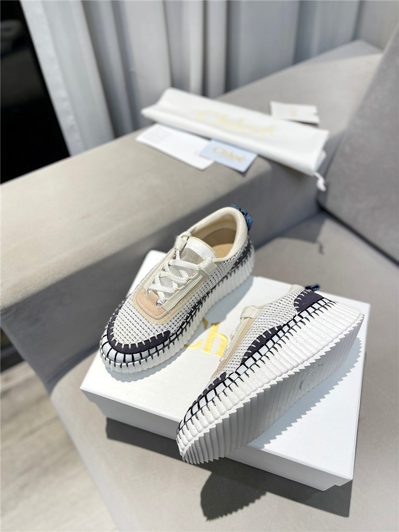 Chloé Lace-Up Rainbow Sneakers Sale