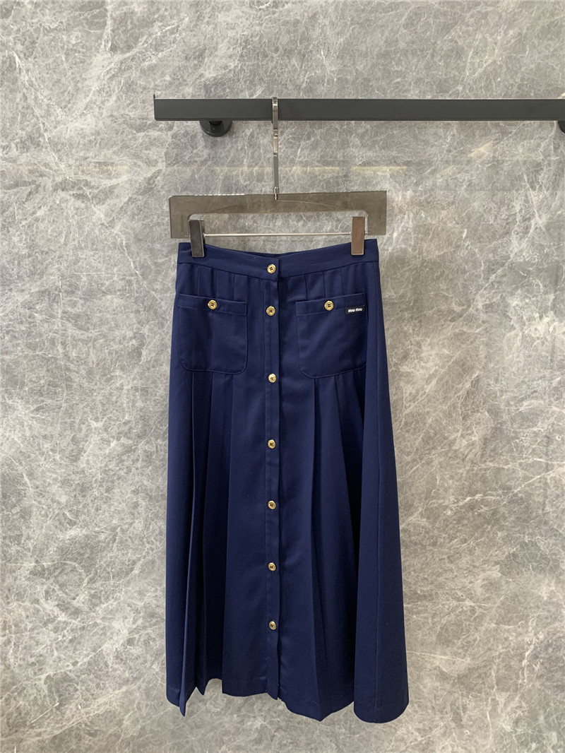 M1um1u pleated midi skirt cheap replica designer clothes