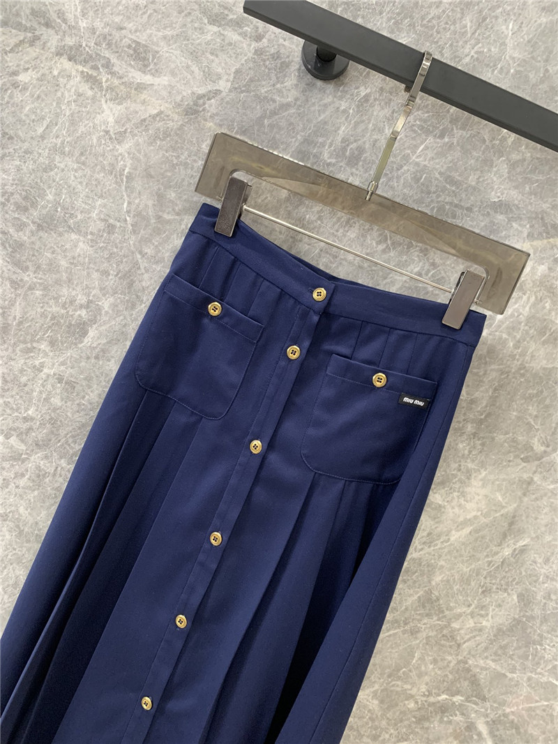 M1um1u pleated midi skirt cheap replica designer clothes