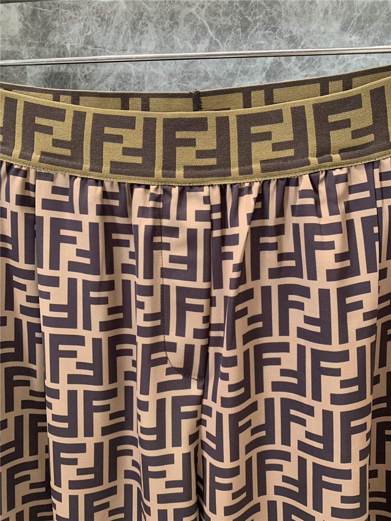 F**di straight elastic waist casual pants replica d&g clothing