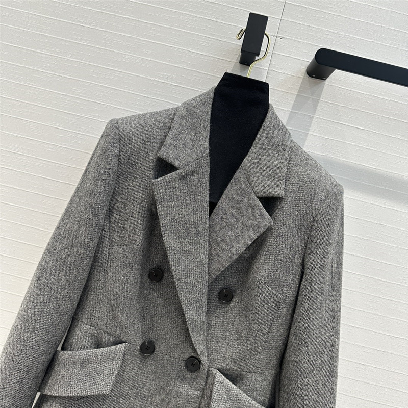 D10r grey double-breasted suit jacket replica clothing sites